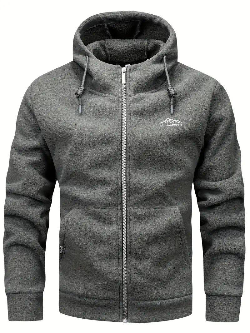 WW | Warme Fleece-Jacke mit Kapuze für Männer