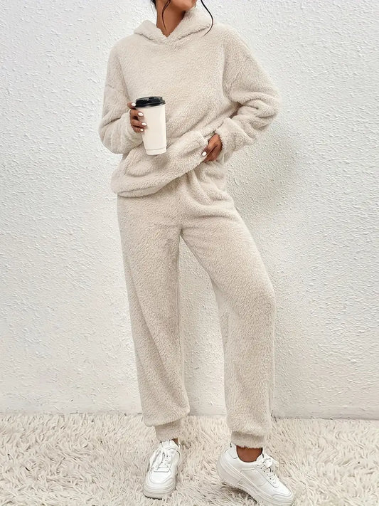 WW | Damen Fleece Teddy Zweiteiliges Set