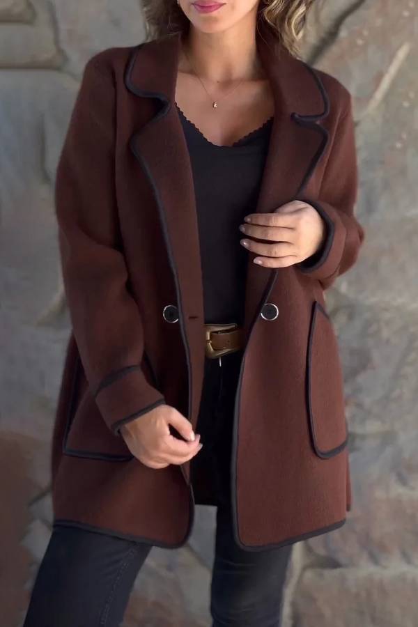 WW | Suit Collar Double-Sided Wool Jacket