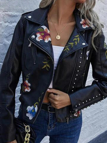 WW | Embroidered Cropped Vintage Jacket