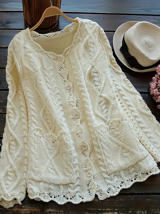 WW | Damen-Kabelstrickjacke