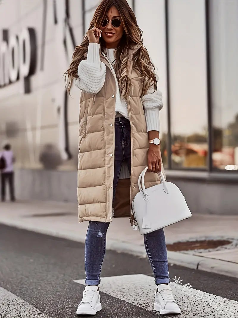 WW | Long Body Warmer Vest For Women