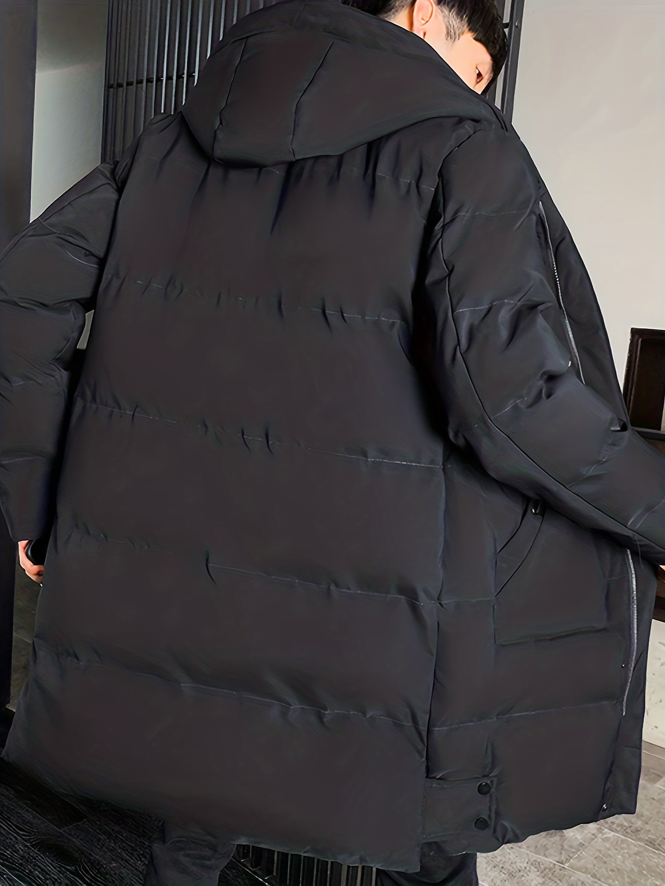 WW | Mid-Length Hooded Overcoat Winter Jacket For Men - Perfect For Outdoor Activities