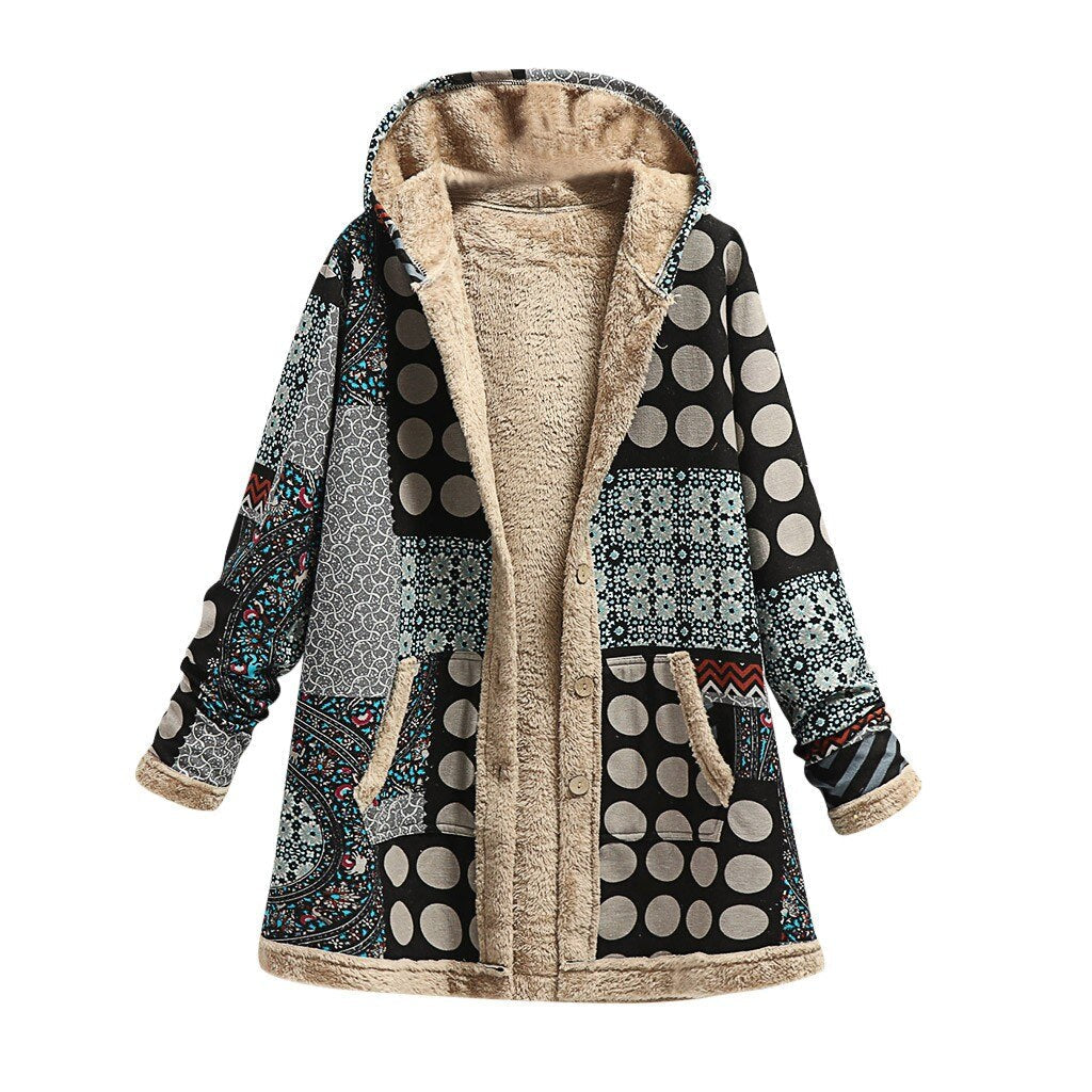 WW | Gestickte dicke Fleecejacke