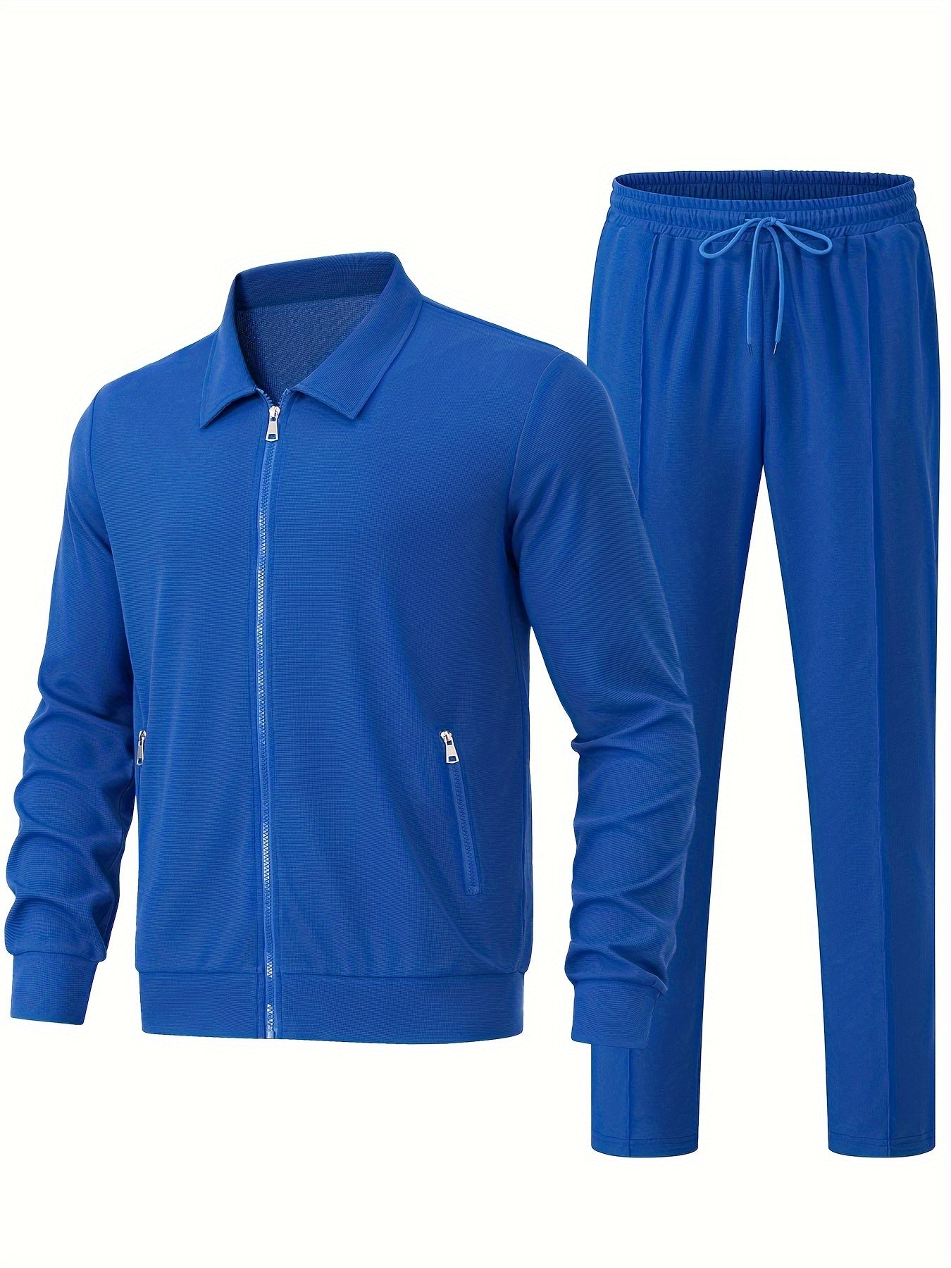 WW | Men's Casual Zip Tracksuit & Joggers - Perfect for Outdoor Activities