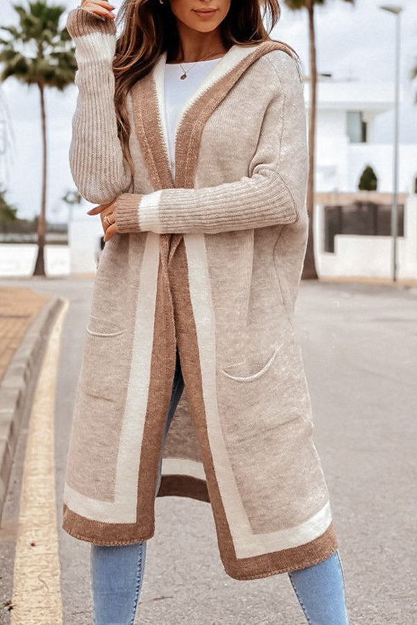 WW | und Winter Freizeit Alleskönner Kapuzen langer Cardigan Pullover Jacke
