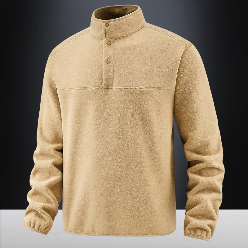 WW | Luxuriöse Fleece-Weste mit Knöpfen für Herren
