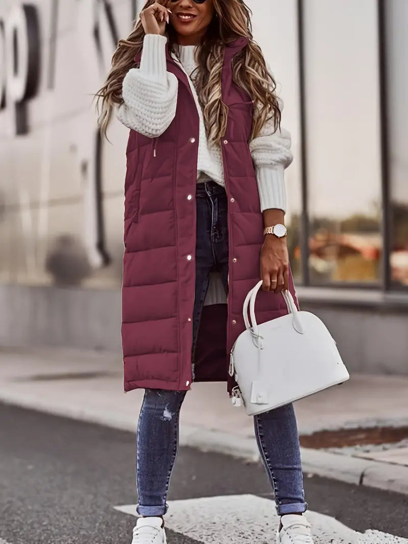 WW | Long Body Warmer Vest For Women