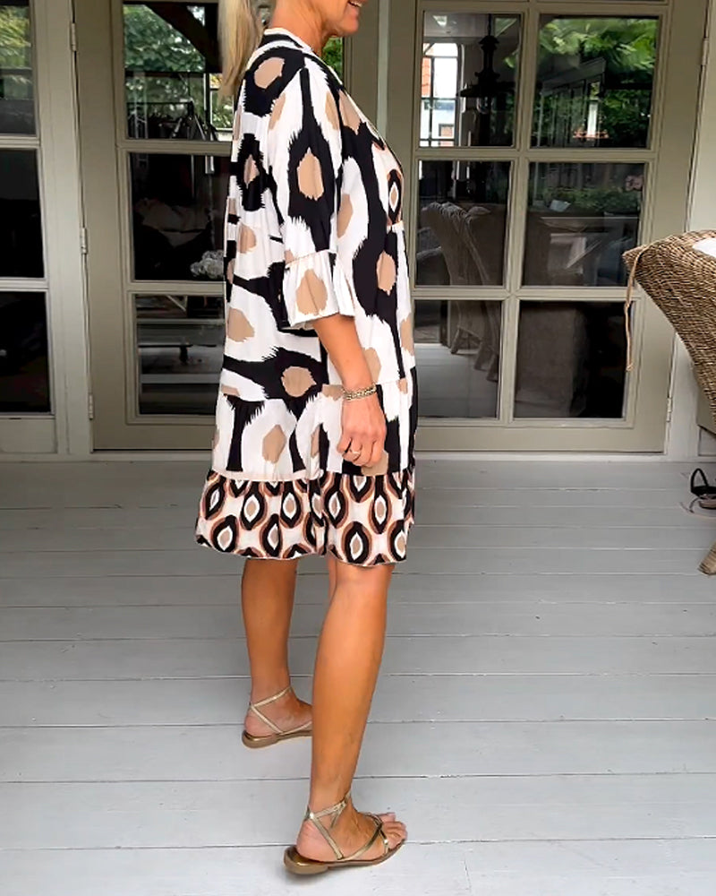 Frances - Half Sleeve Casual Dress