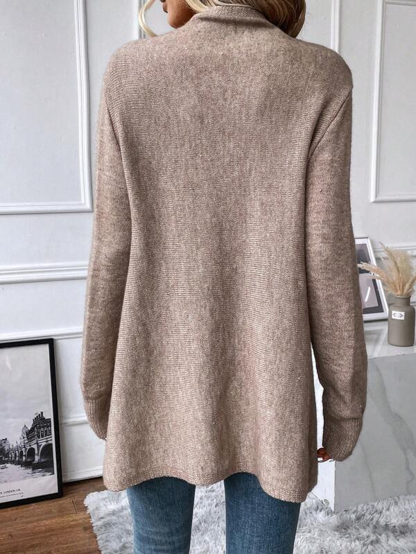 WW | Sweater With Fringes And V-Neck Design