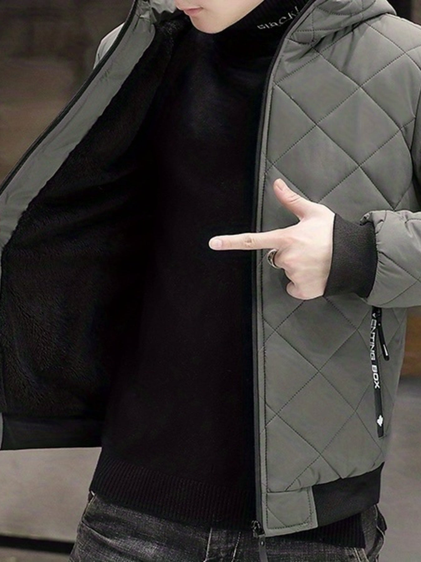 WW | Warm Plush Hooded Winter Jacket For Men - Perfect for Winter Days