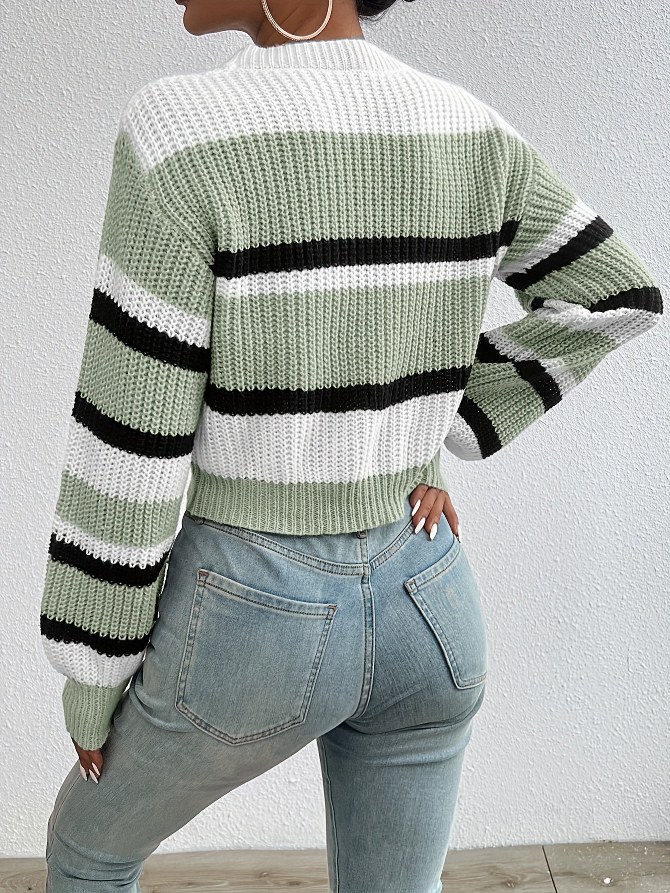 WW | Strickpullover mit Fallenden Schultern Trendy und Bequem