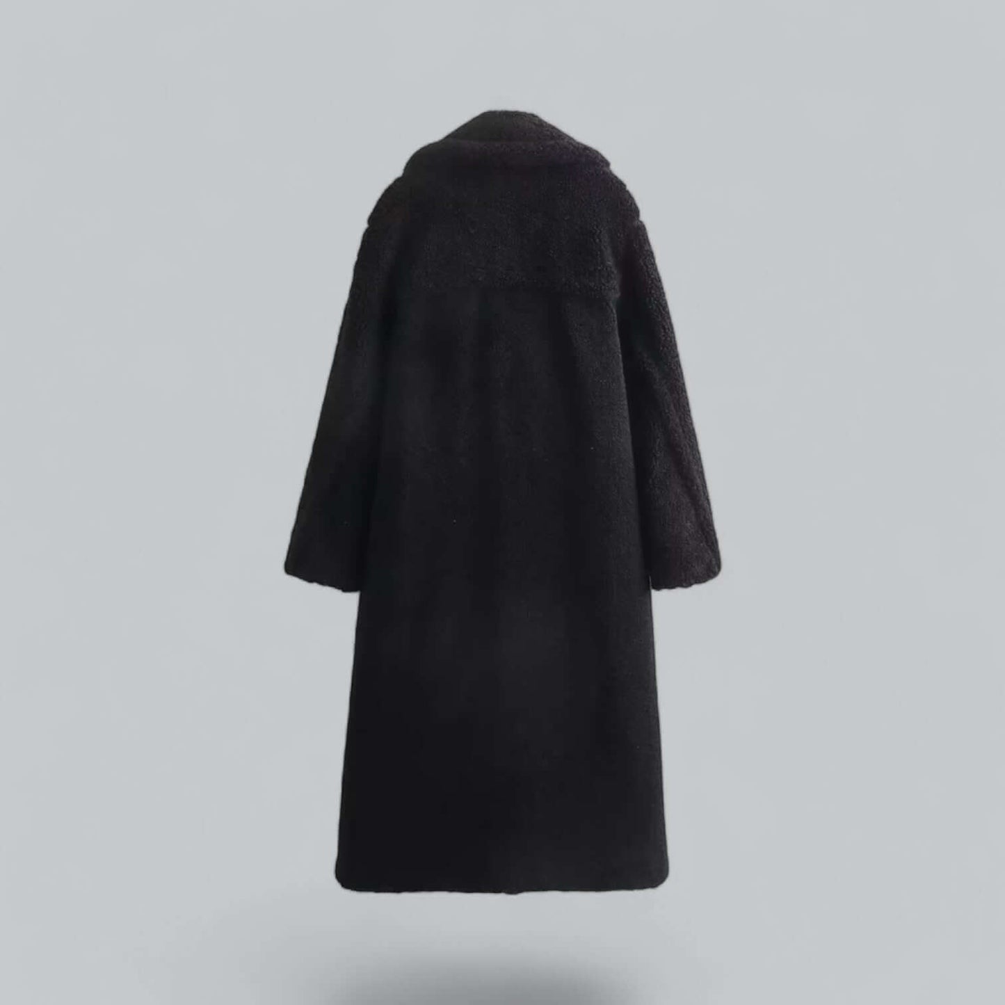 WW | Damen Teddy Kunstfell Lange Jacke
