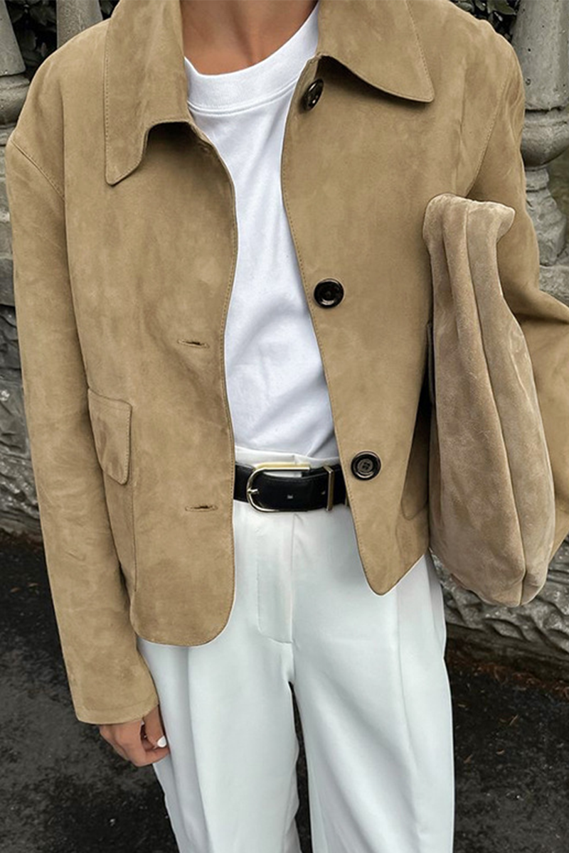 WW | Casual jacket with button-through shirt collar