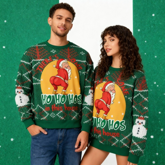 WW | Weichster Unisex Farbiger Weihnachtsdesign Pullover - Hässlicher Feiertags-Pullover