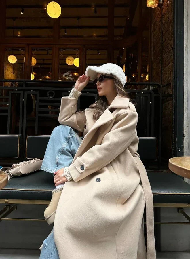 WW | Long Jacket for Women Elegant Design Warm Winter Jacket