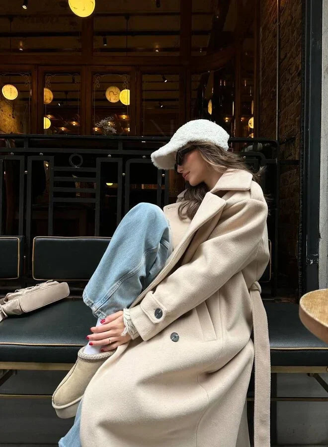 WW | Long Jacket for Women Elegant Design Warm Winter Jacket