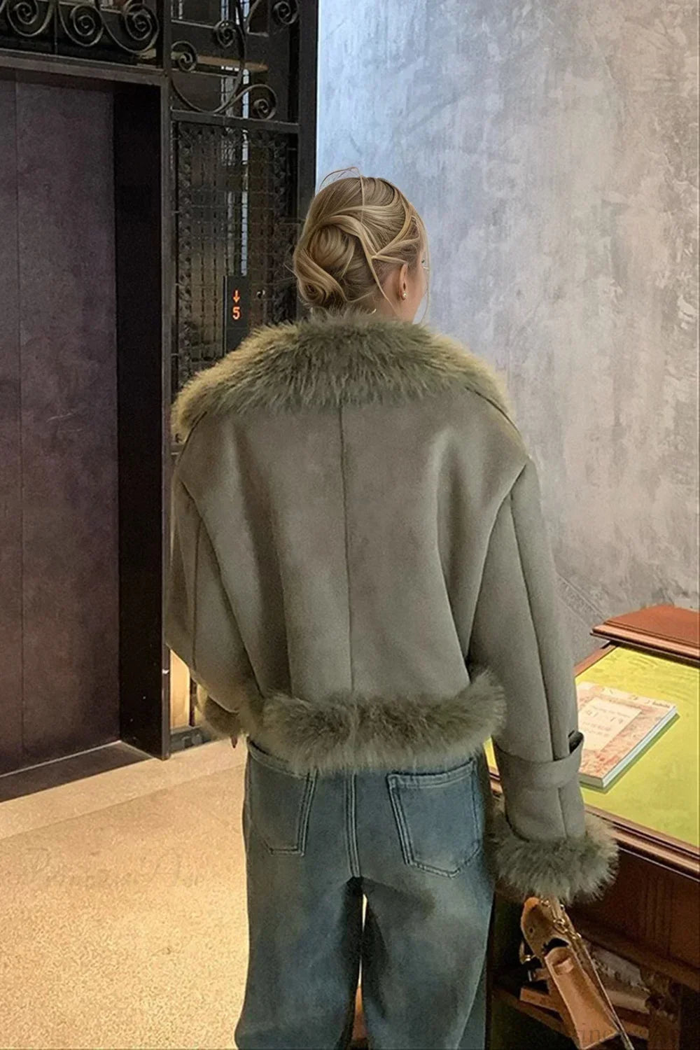 WW | Faux Leather Short Biker Jacket