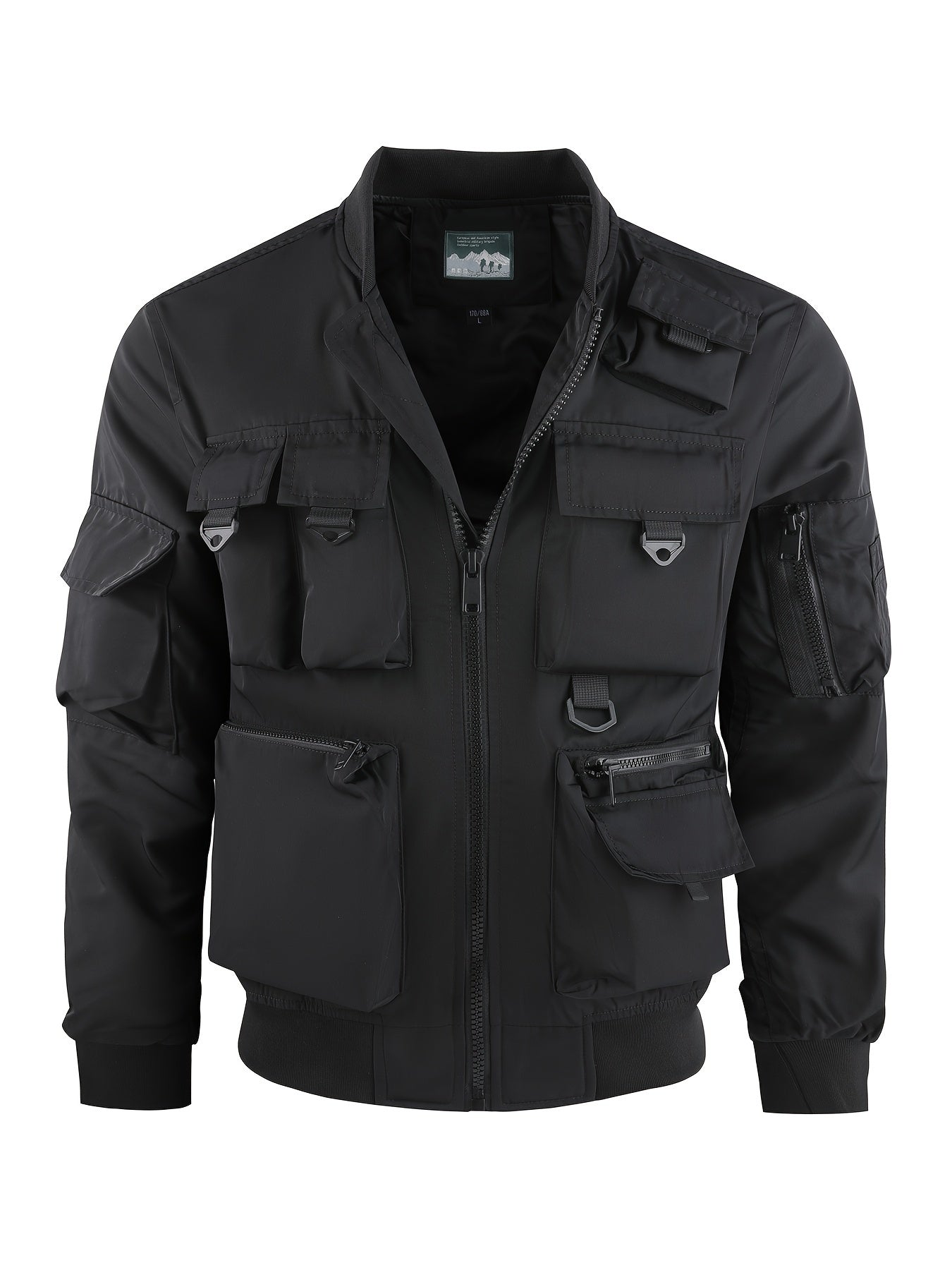 WW | Men's Bomber Jacket - Multifunctional Outdoor Jacket with Many Pockets & Zipper