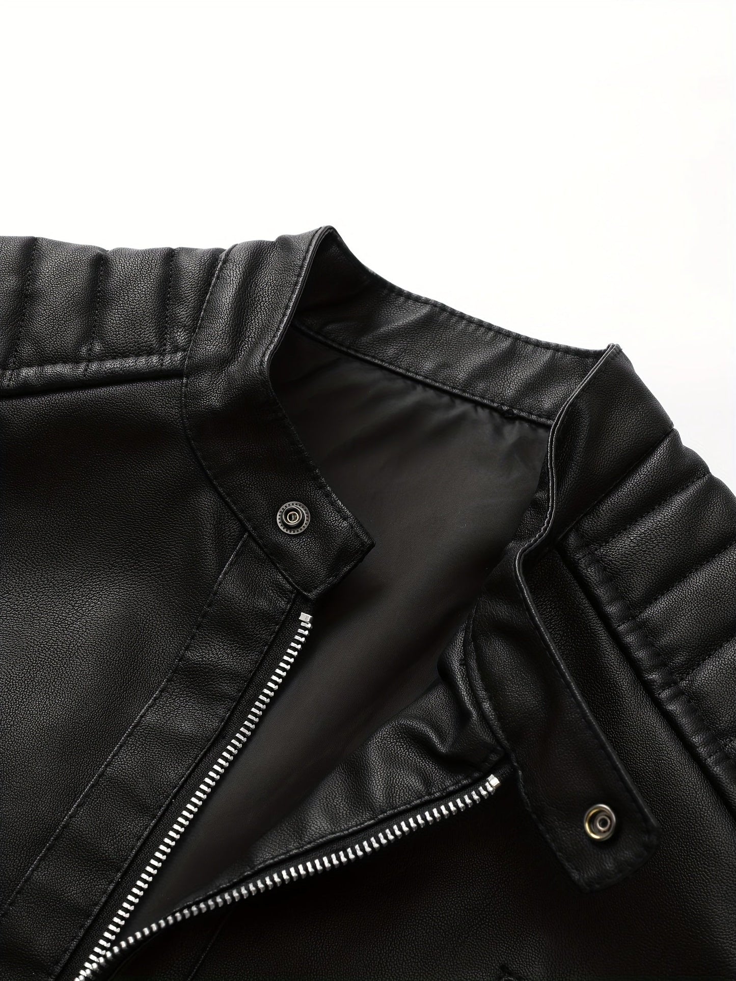 WW | Stylische Lederjacke mit Reißverschluss