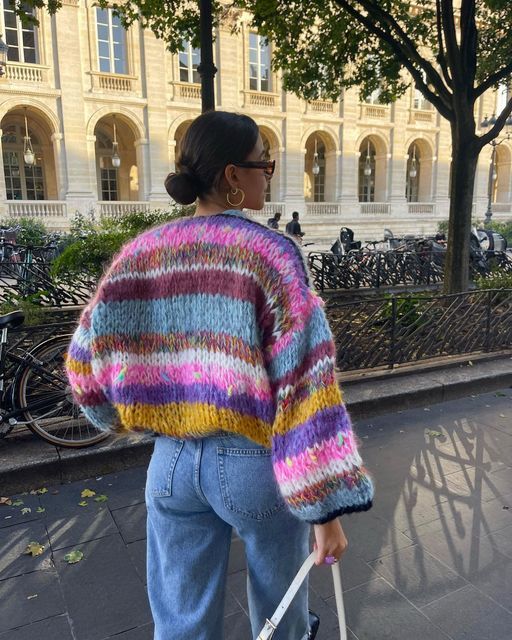 WW | Farbeful gehäkelter Pullover