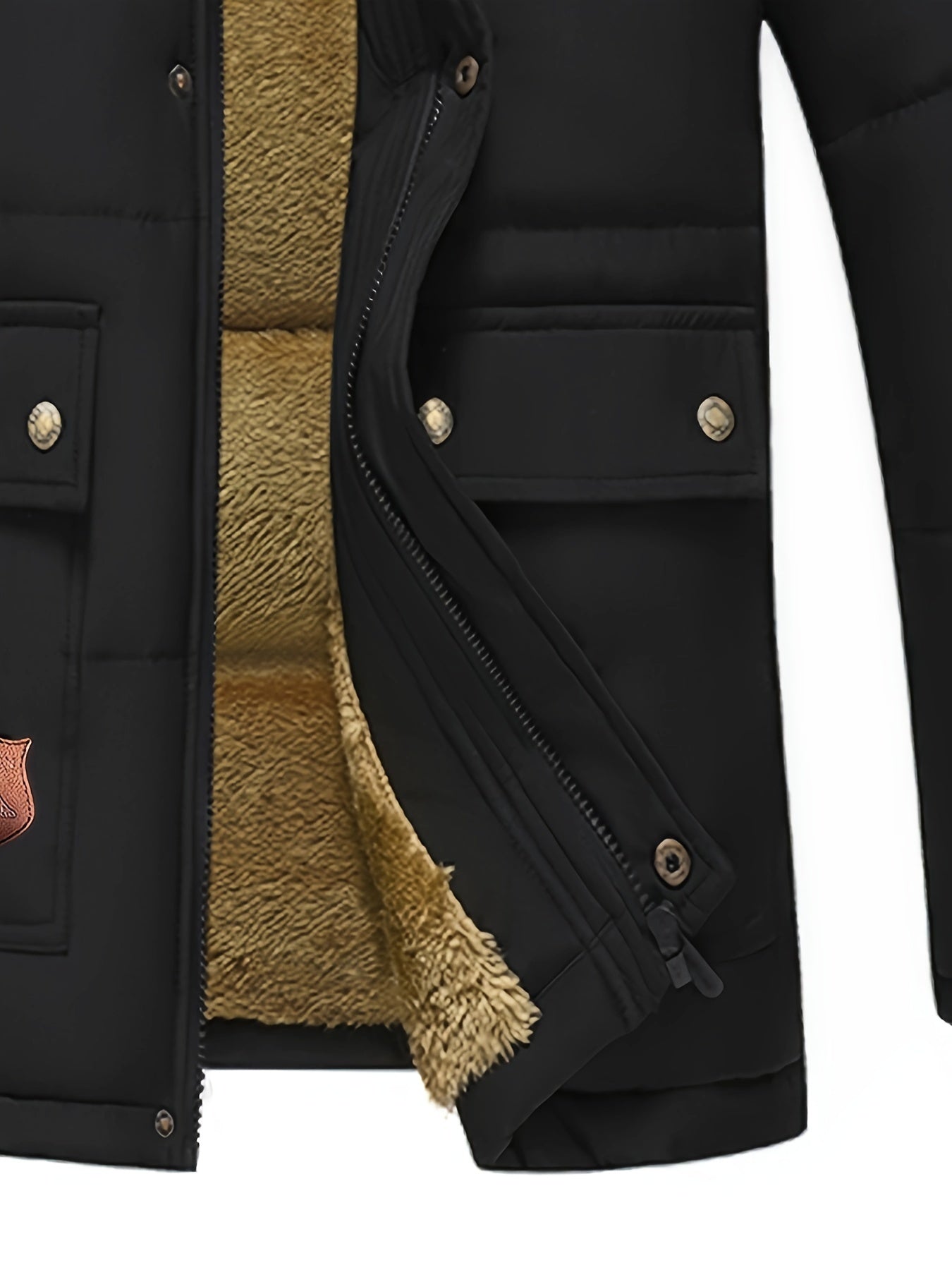 WW | Men's Hooded Polyester Winter Jacket - Perfect for Outdoor Activities