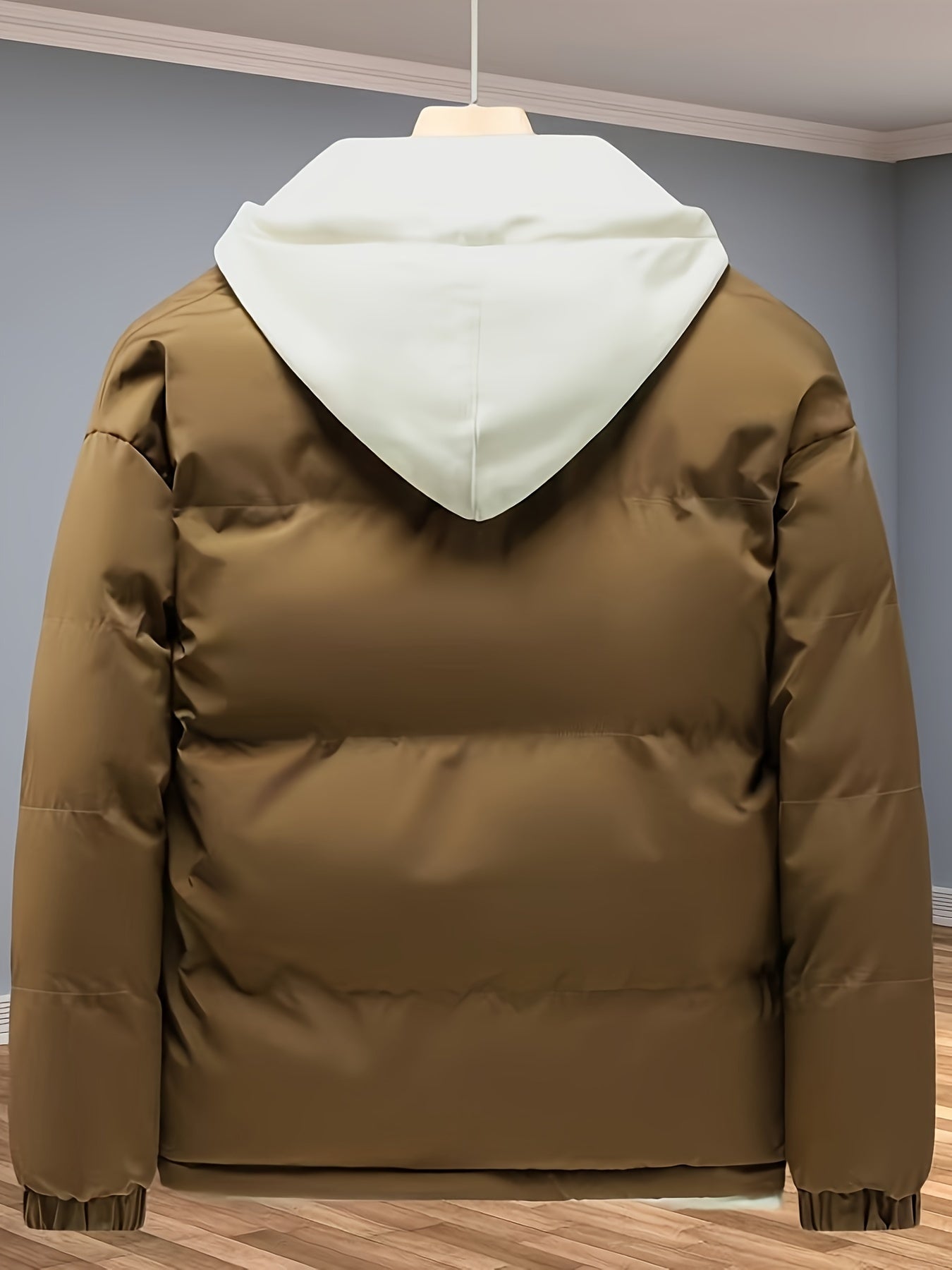 WW | Thick Mid-Length Zipper Winter Jacket for Men - Perfect for Outdoor Activities