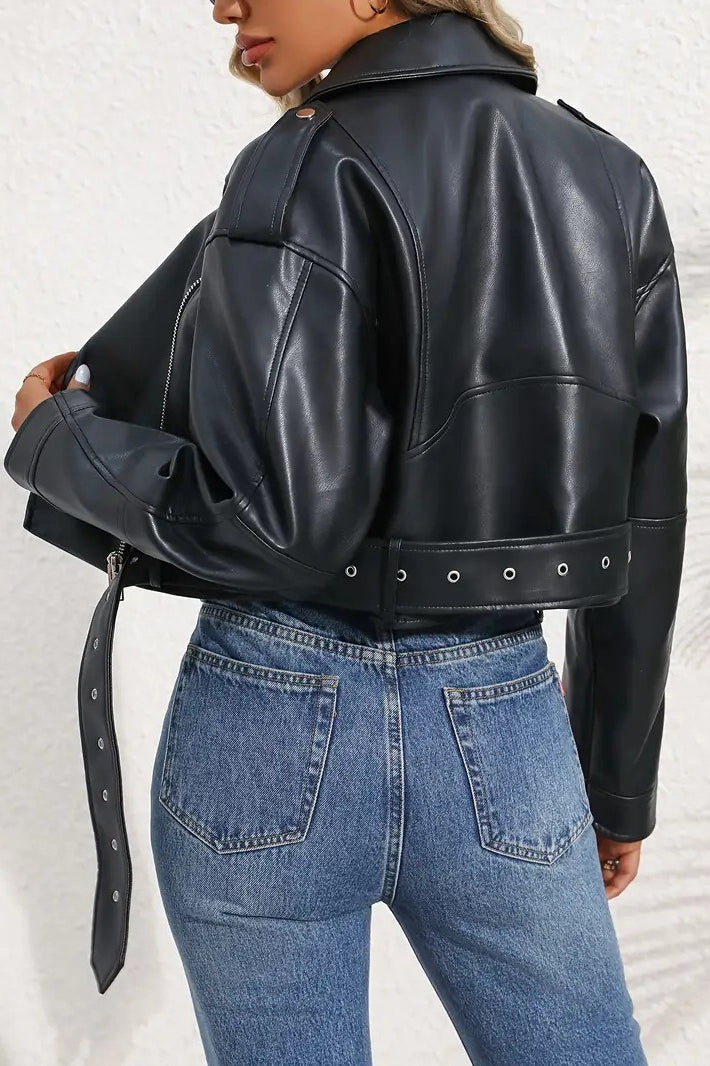 WW | Short leather jacket