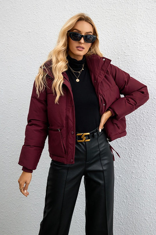 WW | Stand Collar Loose Puffer Jacket