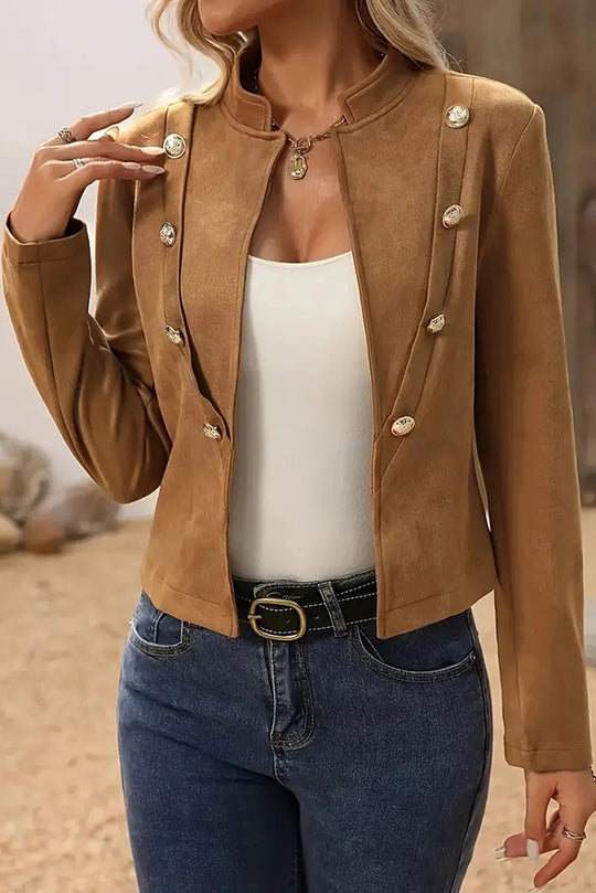 WW | Plain Double Lined Embellished Jacket