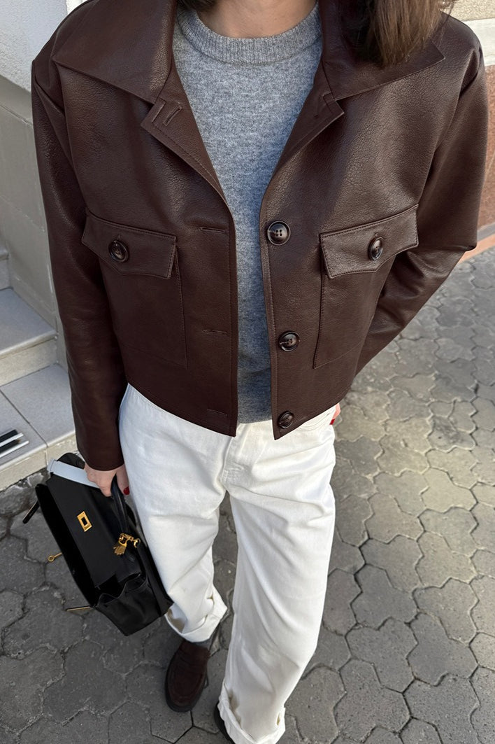WW | Fit Retro Lederjacke