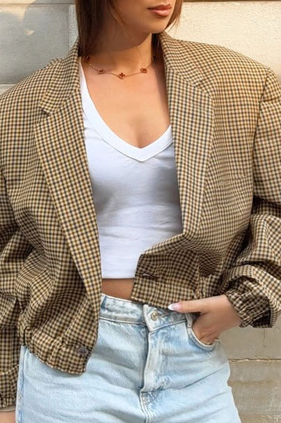WW | Karierter Blazer Jacke