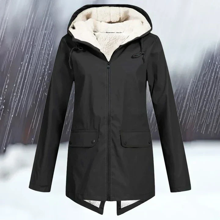 WW | und wasserdichte Jacke mit Kapuze und Verstärkung