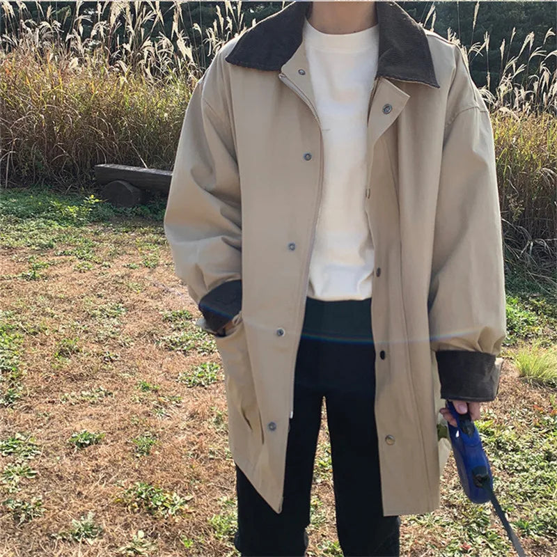 WW | Women's vintage-style jacket with a turn-down collar and large pockets