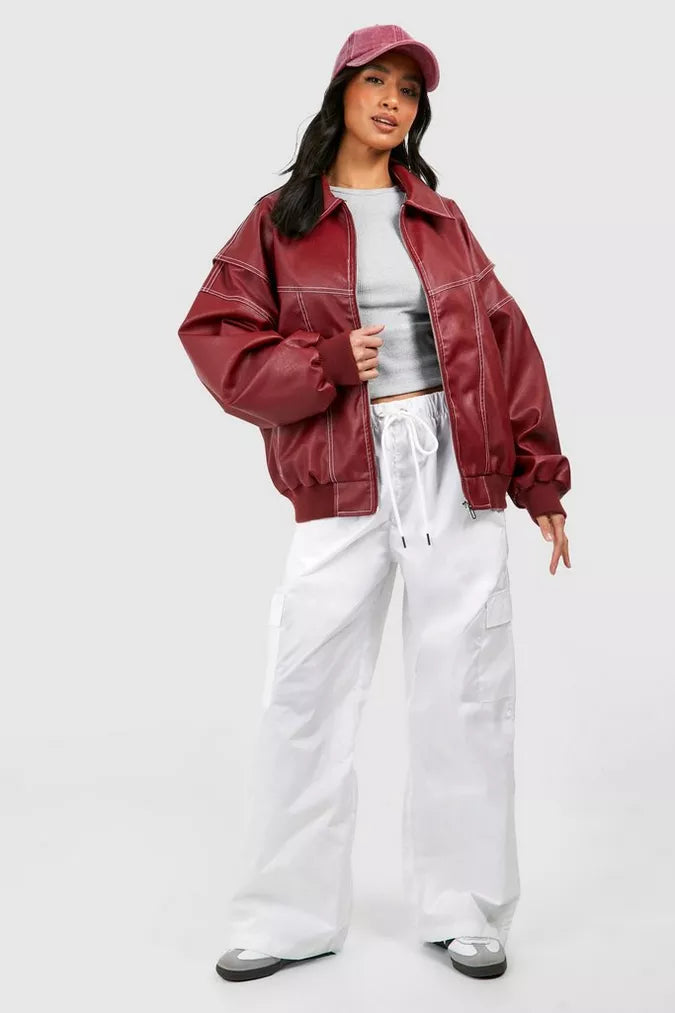 WW | Oversized Vegane Lederjacke