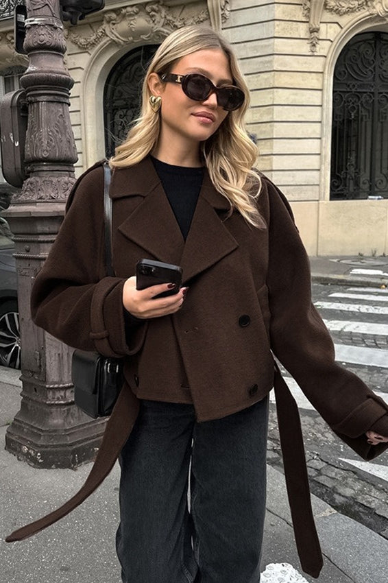 WW | Wool blend double-breasted jacket