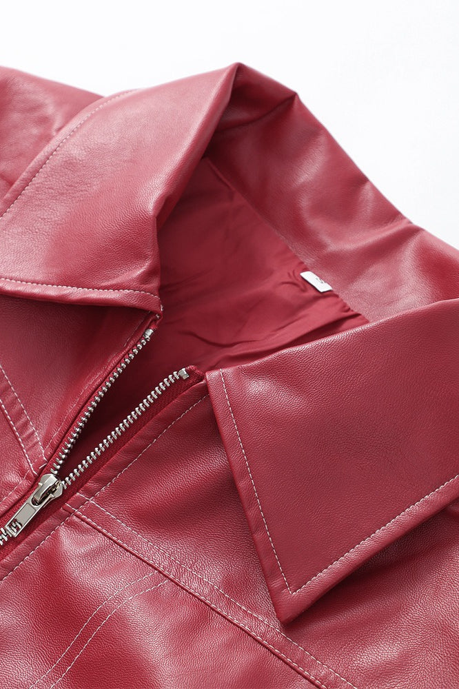 WW | Faux Leather Zip Jacket