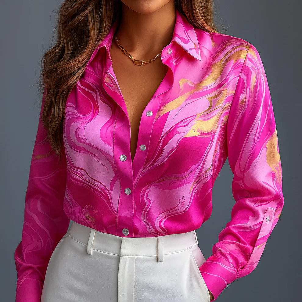 Leora | Satin Flow Shirt