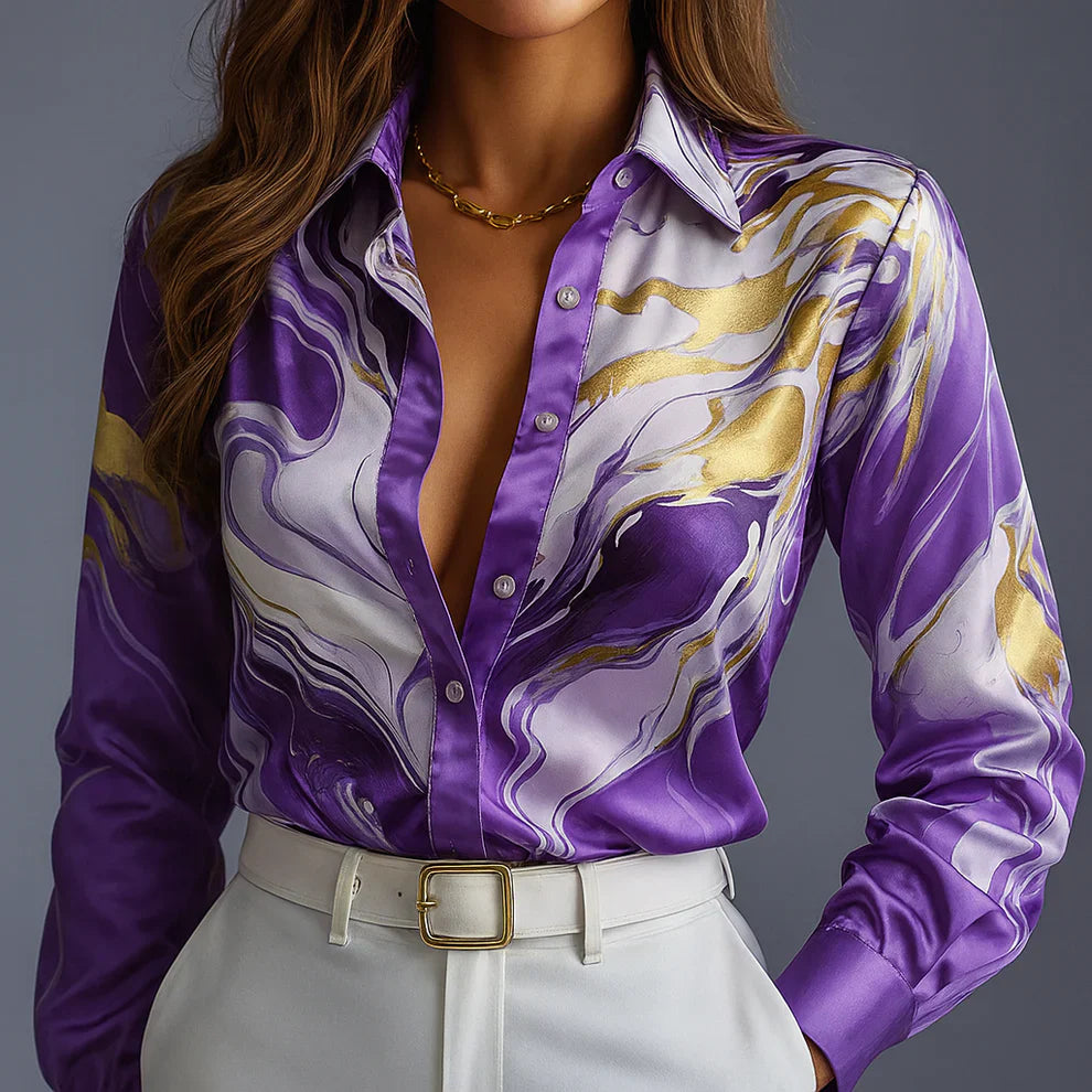Leora | Satin Flow Shirt