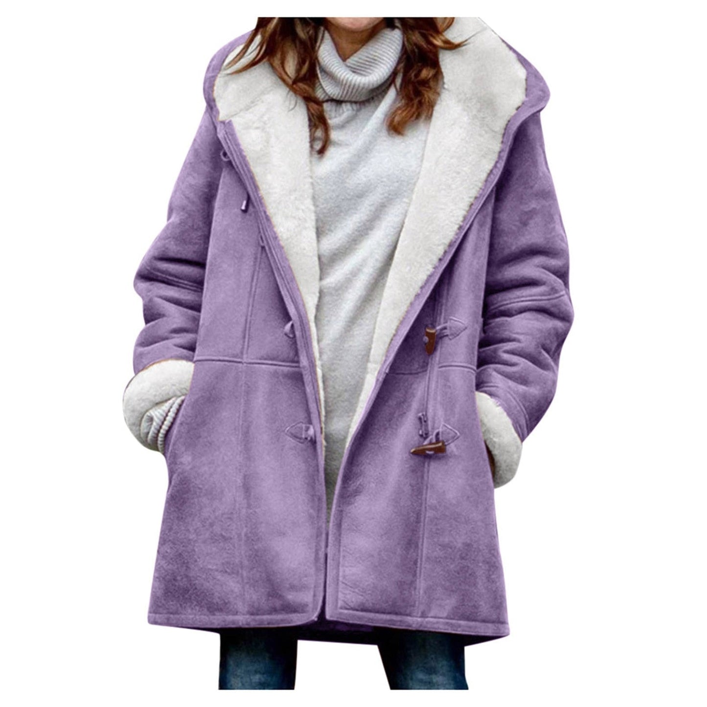 WW | Warme Fleecejacke mit Kapuze für Frauen