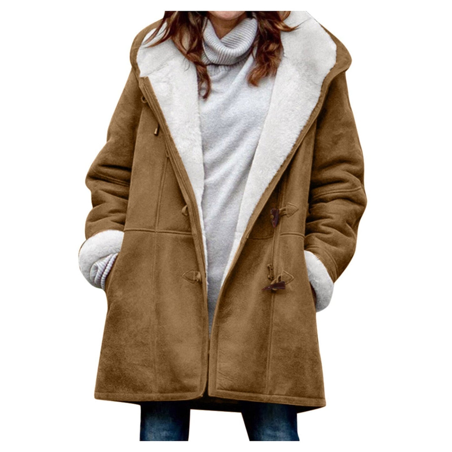 WW | Warme Fleecejacke mit Kapuze für Frauen