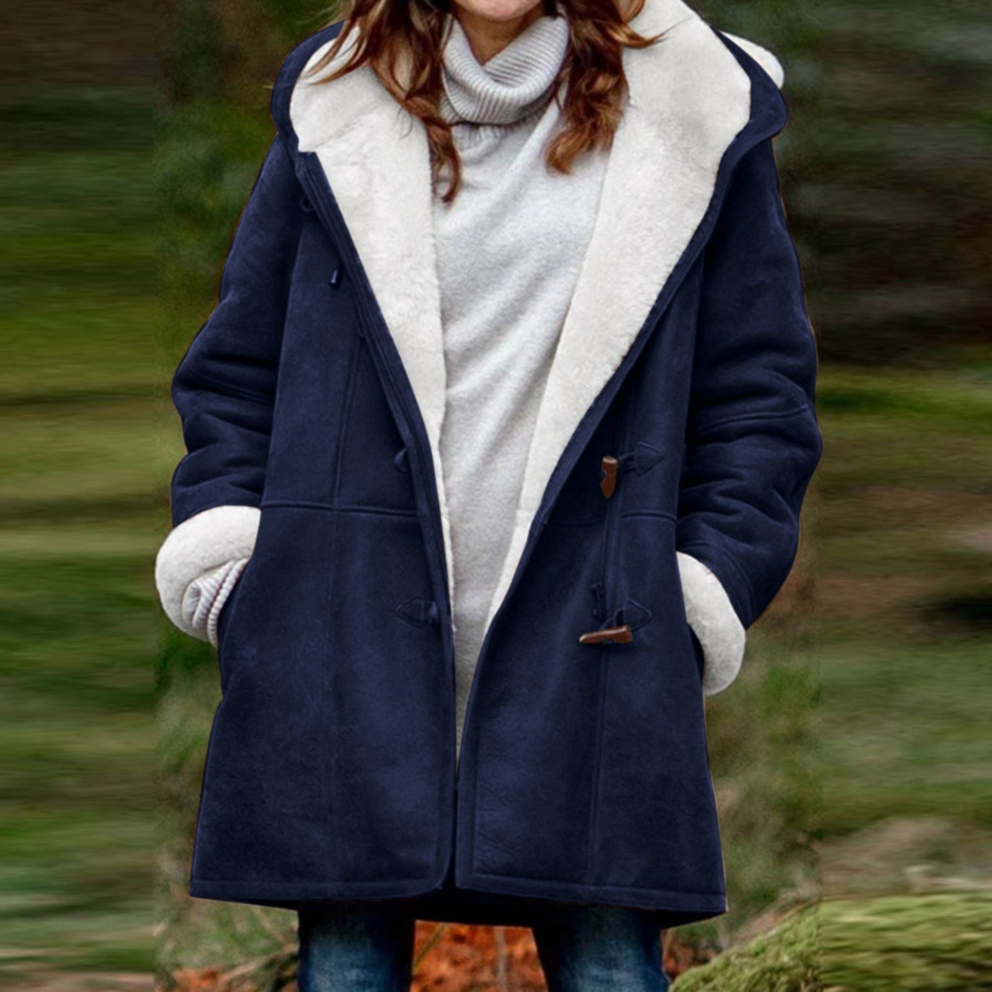 WW | Warme Fleecejacke mit Kapuze für Frauen