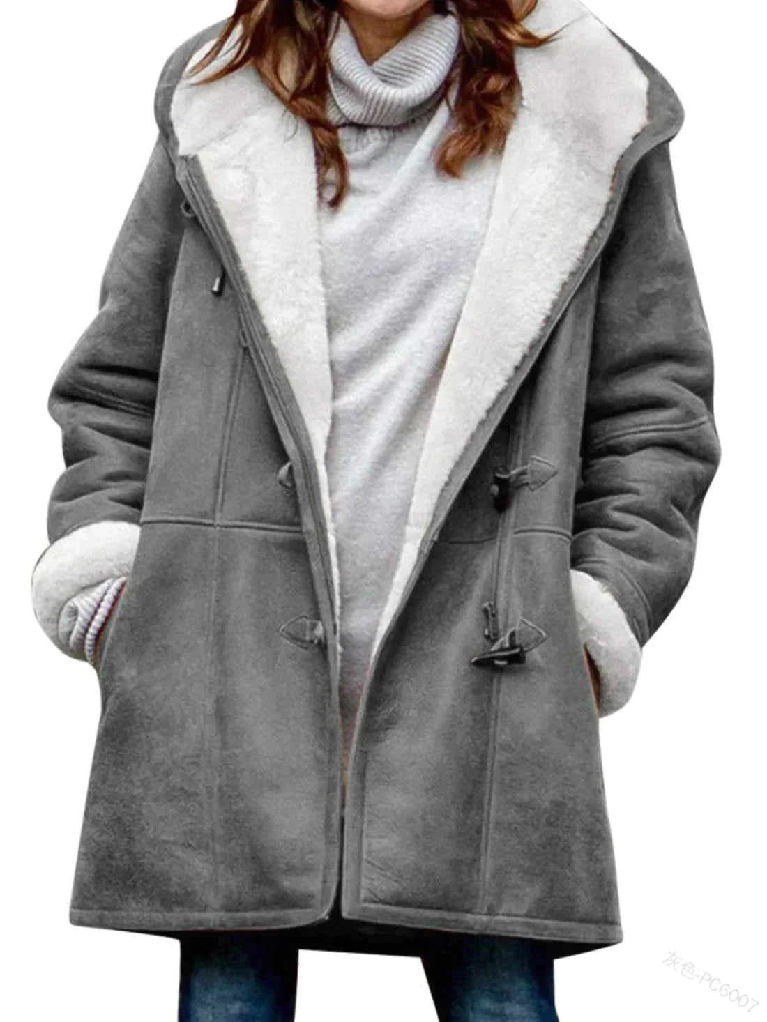 WW | Warme Fleecejacke mit Kapuze für Frauen