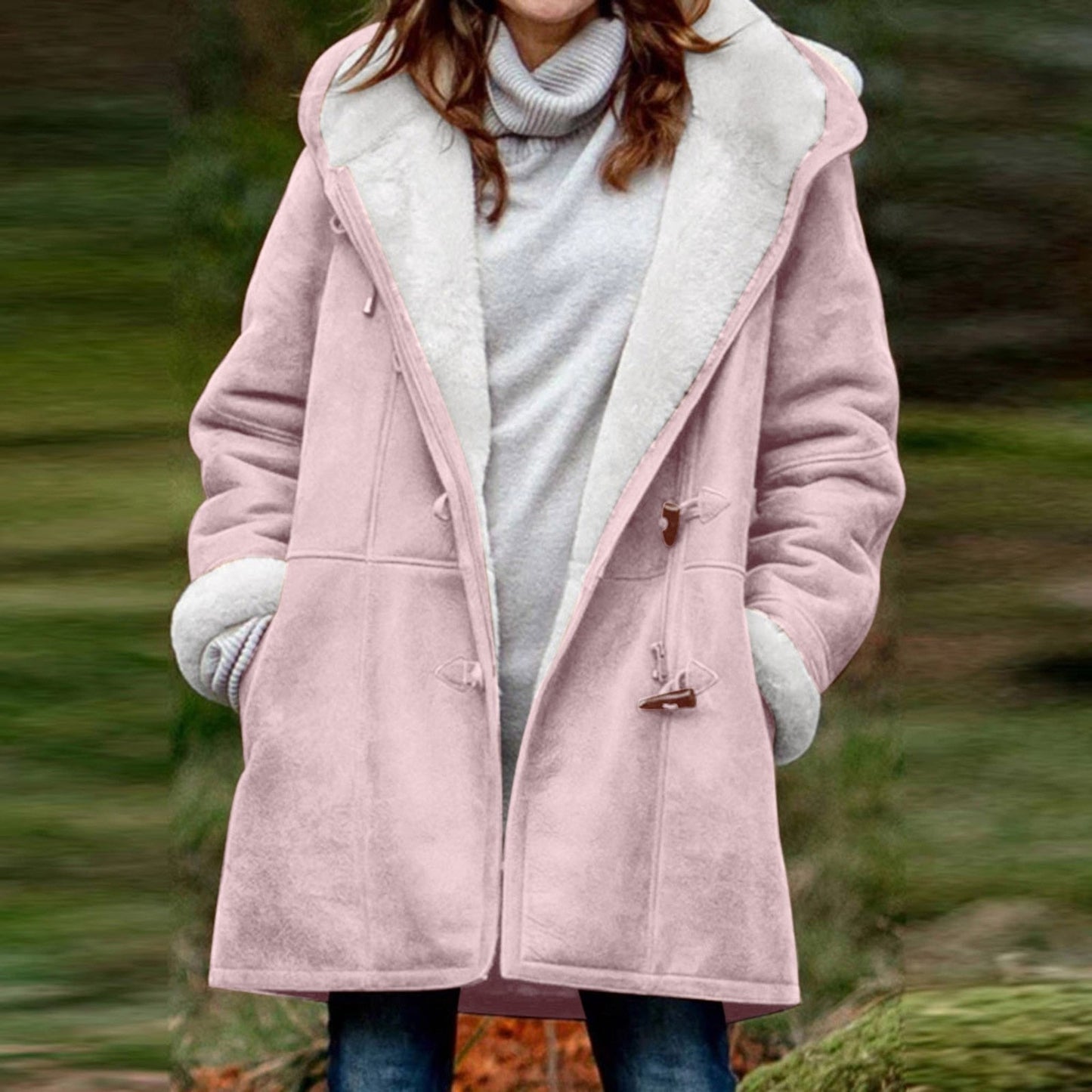 WW | Warme Fleecejacke mit Kapuze für Frauen