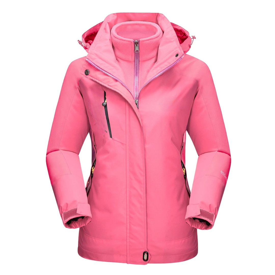 WW | Outdoor Jacke Wasserdicht Winddicht Futter Verstellbare Kapuze Slim Fit