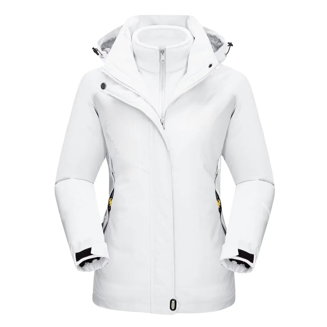 WW | Outdoor Jacke Wasserdicht Winddicht Futter Verstellbare Kapuze Slim Fit