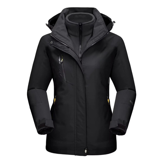 WW | Outdoor Jacke Wasserdicht Winddicht Futter Verstellbare Kapuze Slim Fit