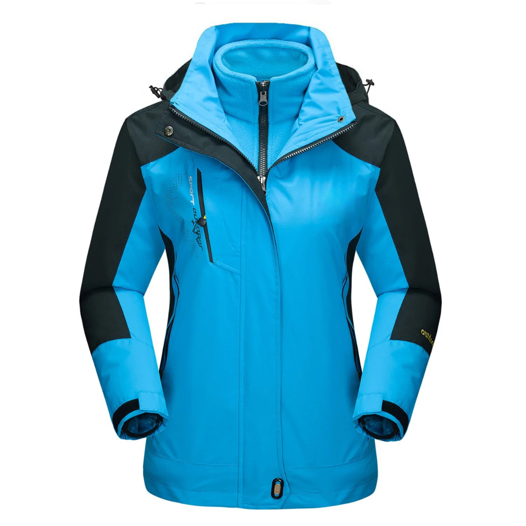 WW | Outdoor Jacke Wasserdicht Winddicht Futter Verstellbare Kapuze Slim Fit