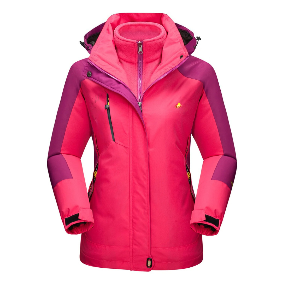 WW | Outdoor Jacke Wasserdicht Winddicht Futter Verstellbare Kapuze Slim Fit