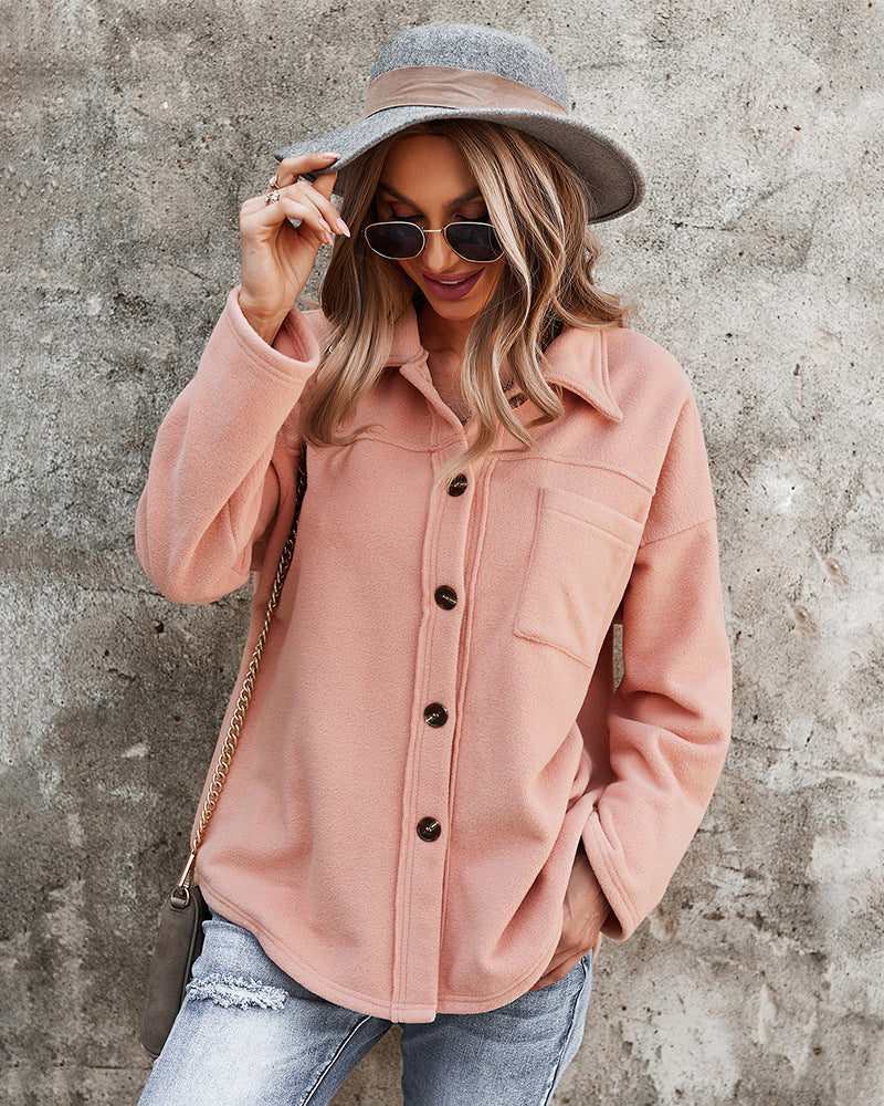 WW | Stylish Plus Size Fleece Women's Jacket